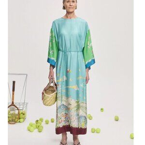 Alémais Daria printed silk maxi dress